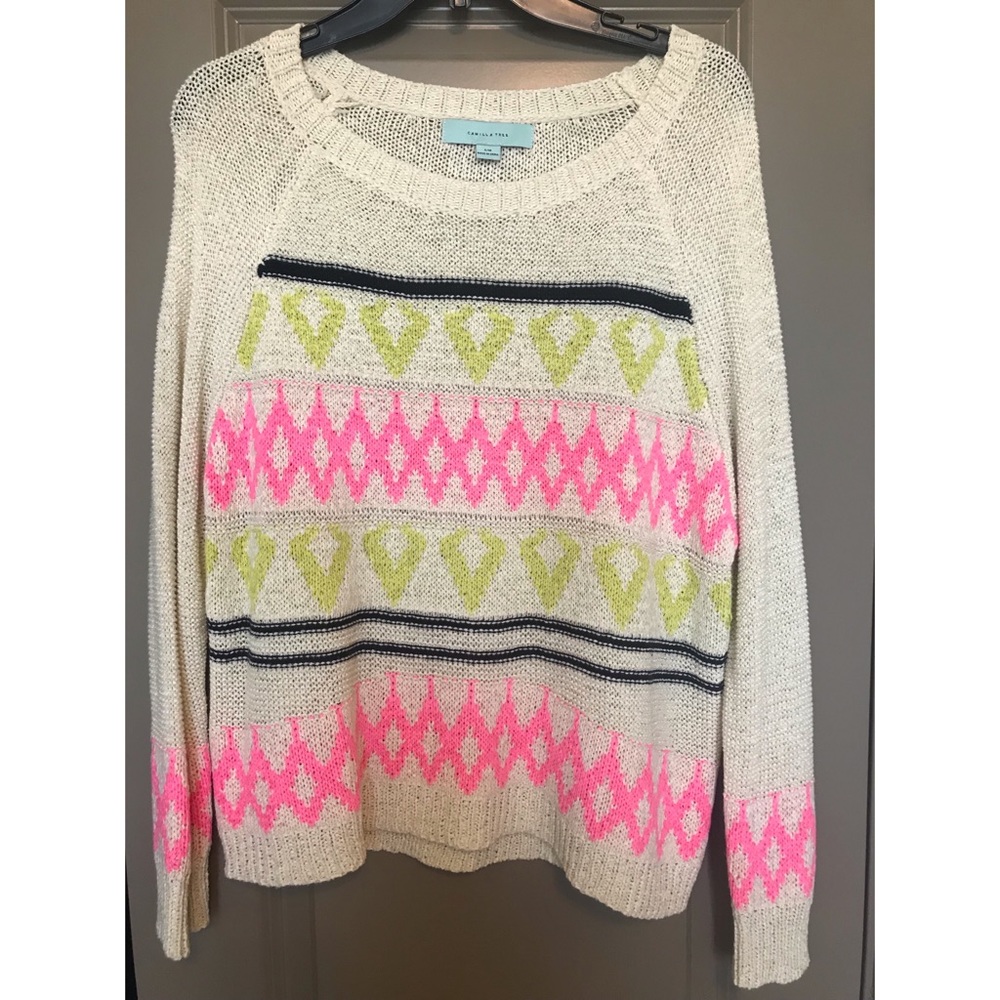 Camilla Tree Neon Lightweight Sweater